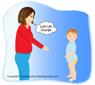 responding to potty training accidents
